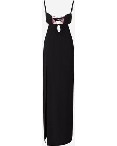 Nensi Dojaka Maxi Heart Dress - Black