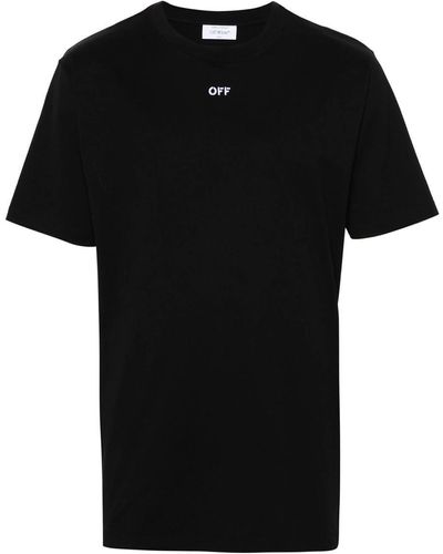 Off-White c/o Virgil Abloh T-Shirt With Embroidery - Black