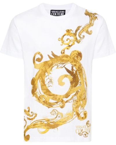 Versace Baroque Print T-Shirt - Metallic