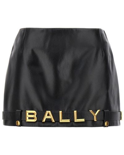 Bally Leather Mini Skirt Skirts - Black