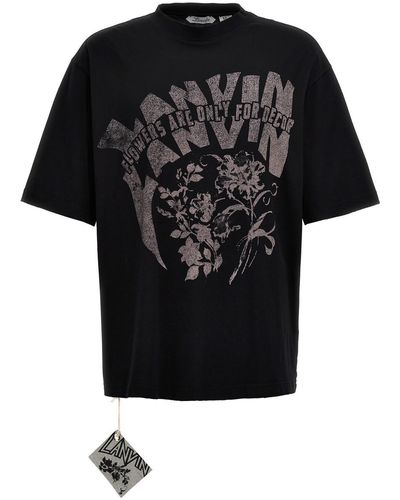 Lanvin Printed T-Shirt - Black