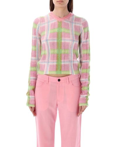 Marni V-Neck Sweater - Pink