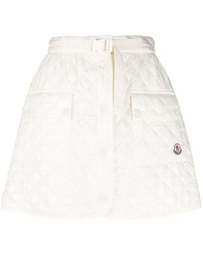 Moncler Skirts Beige - White