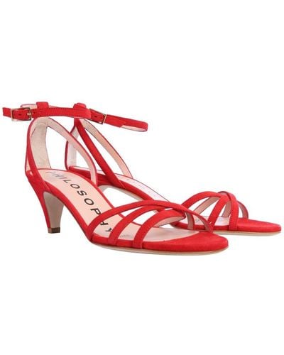 Philosophy Di Lorenzo Serafini Sandals With Bow - Red