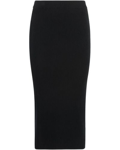 Michael Kors Ribbed Knit Skirt - Black