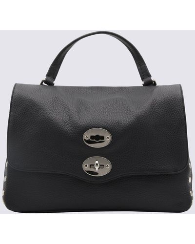Zanellato Leather Postina S Top Handle Bag - Black