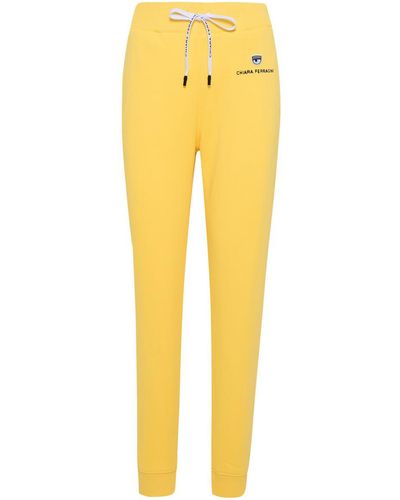 Chiara Ferragni Cotton Sweatpants - Yellow