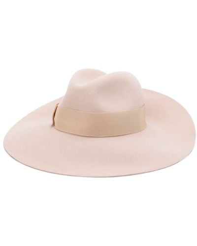 Borsalino Sophie Shaved Felt Fedora Hat - Pink