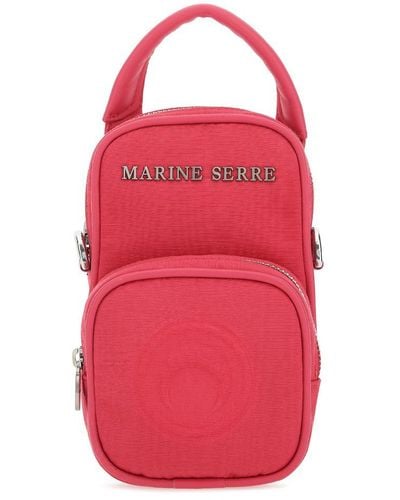 Marine Serre Handbags. - Red