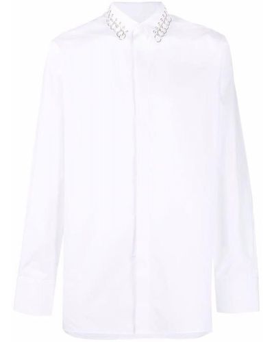 Givenchy 4g Collar Cotton Shirt - White
