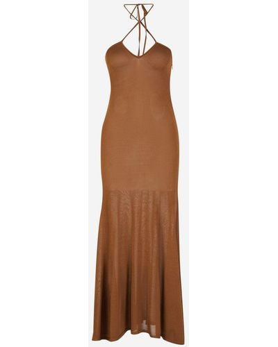 Tom Ford Knit Maxi Dress - Brown