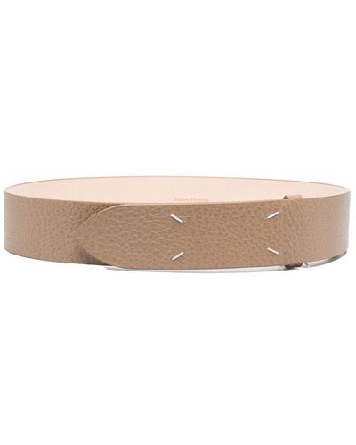 Maison Margiela Leather Belt 45mm - Natural