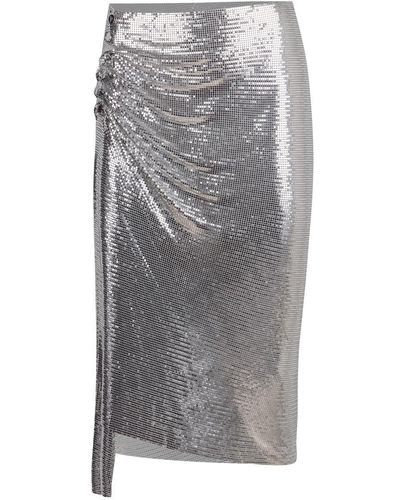 Rabanne Draped Skirt - Gray