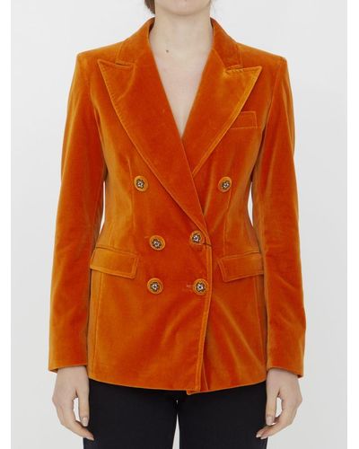 Orange Blazers, sport coats and suit jackets for Women | Lyst