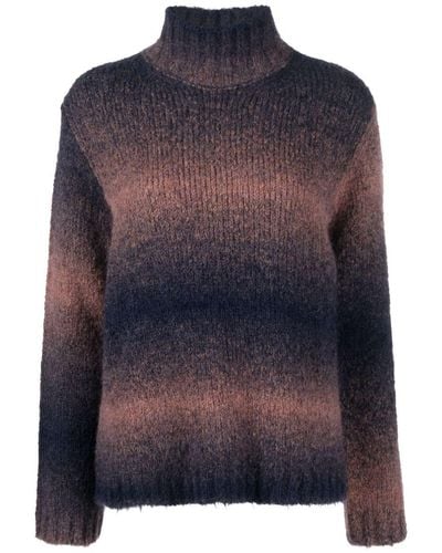 Woolrich Gradient Wool Blend Turtleneck Sweater - Blue