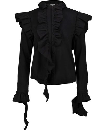 Vetements Deconstructed Jersey Blouse - Black