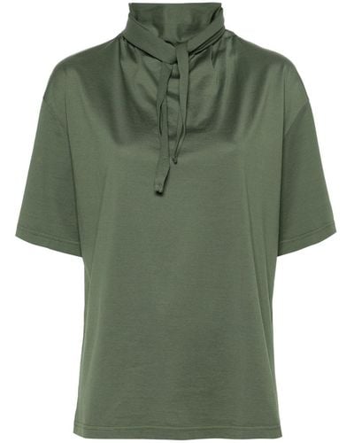 Lemaire T-Shirt With Foulard - Green