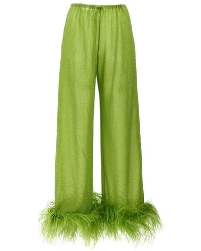 Oséree 'Lumiere Plumage' Trousers - Green