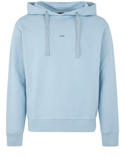 A.P.C. Larry Hoodie Clothing - Blue