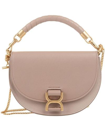 Chloé Marcie Flap And Chain Bag - Pink