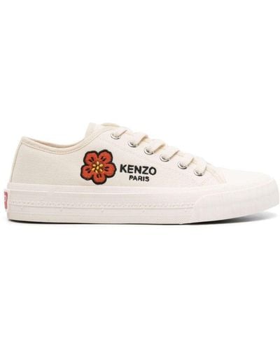KENZO Boke Flower Canvas Sneakers - White