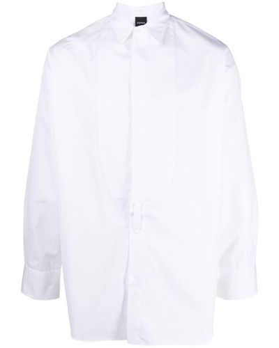 Aspesi Long-sleeved Cotton Shirt - White