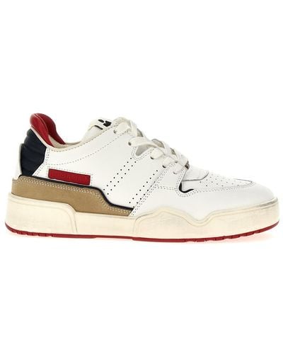 Isabel Marant Emreeh Leather Low-Top Sneakers - White