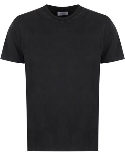 Off-White c/o Virgil Abloh Cotton Crew-neck T-shirt - Black