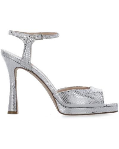 The Seller Sandals Silver - White