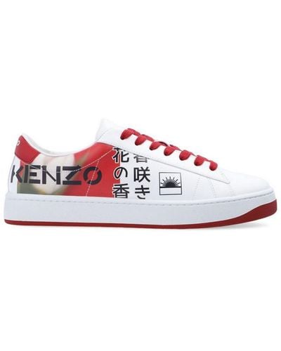 KENZO Kourt Lace-up Sneakers - White