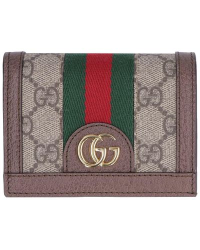 Gucci Ophidia Gg Supreme Fabric Wallet - Gray