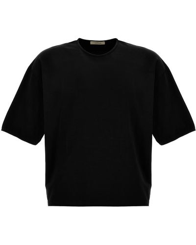 Lemaire Mercerized Cotton T-shirt - Black