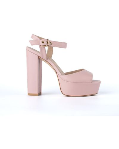 Stuart Weitzman Pink Platform Sandal