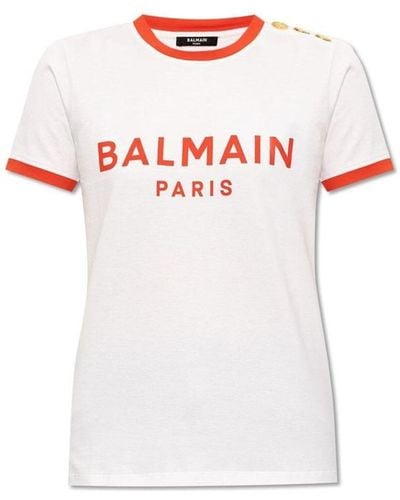 Balmain T-Shirts & Tops - White