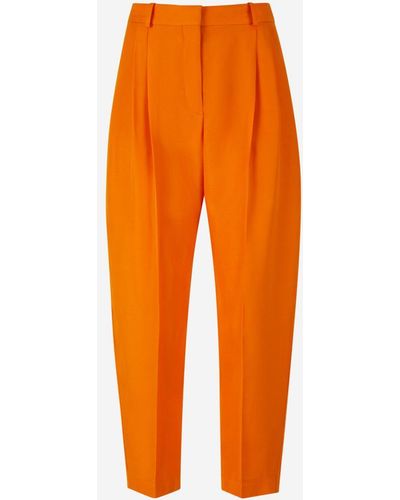 Stella McCartney Viscose Culotte Trousers - Orange