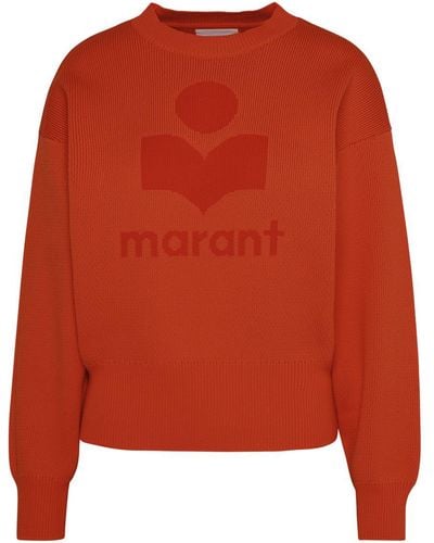 Isabel Marant Cotton Blend Ailys Sweater - Orange