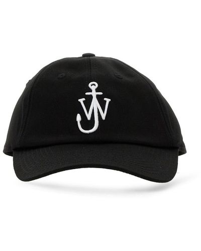 JW Anderson Baseball Hat With Logo - Black
