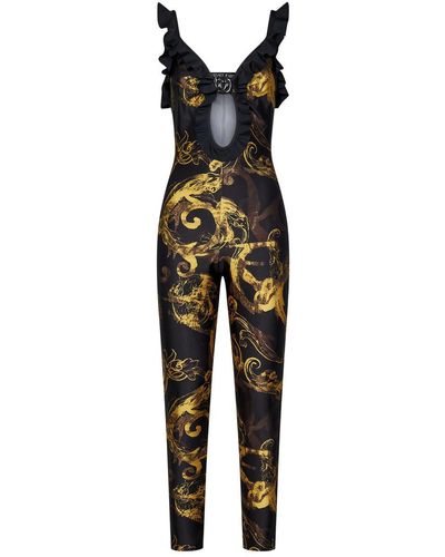 Versace Watercolour Couture Jumpsuit - Black