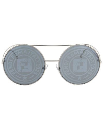 Fendi Metal Sunglasses - Gray