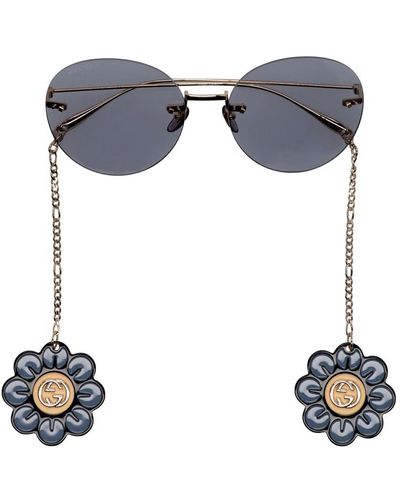 Gucci Oversize Sunglasses - Blue