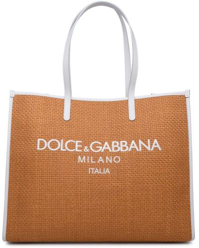 Dolce & Gabbana Large Shopping Bag - Brown