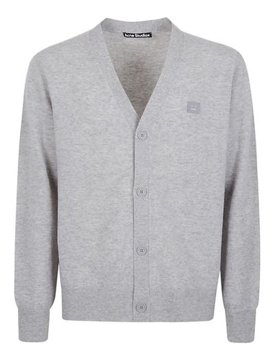 Acne Studios Wool V-necked Cardigan - Gray