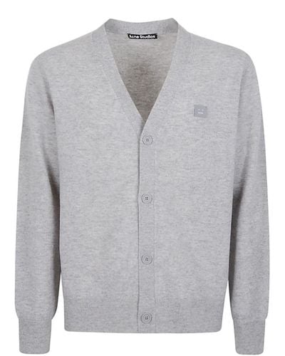 Acne Studios Wool V-necked Cardigan - Grey