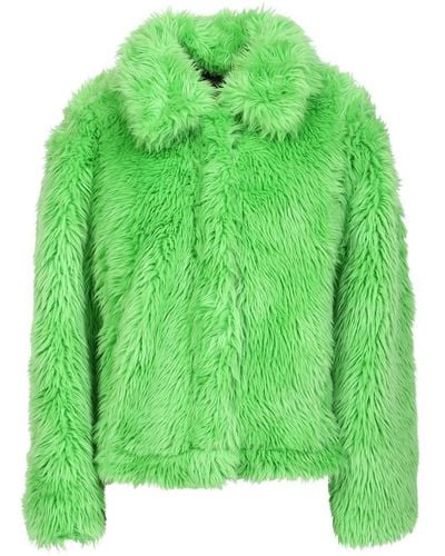 MSGM Fur Coats - Green