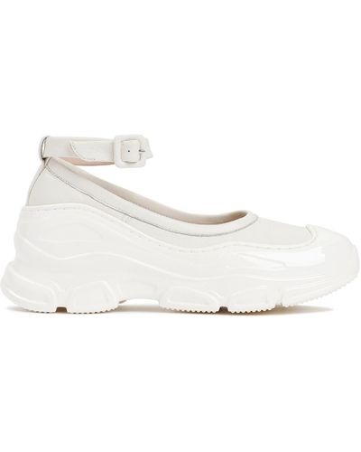 Simone Rocha Low Treck Mary Jane Shoes - White