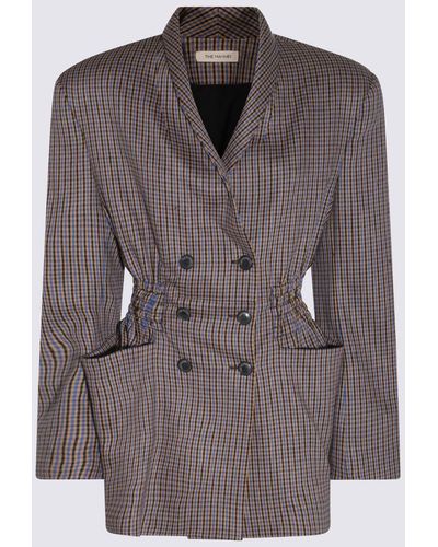 The Mannei Viscose And Wool Blend Antibes Blazer - Brown