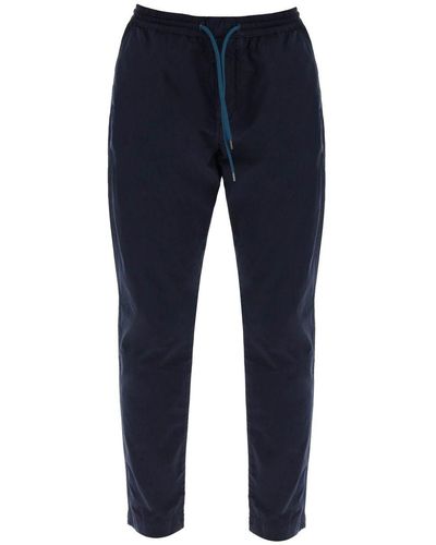 PS by Paul Smith Lightweight Organic Cotton Pants - Blue