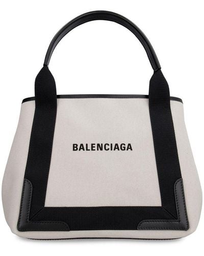 Balenciaga Cabas Xs Organic Cotton Tote Bag - Black