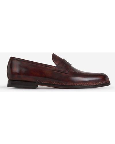 Bontoni Vintage Leather Loafers - Brown