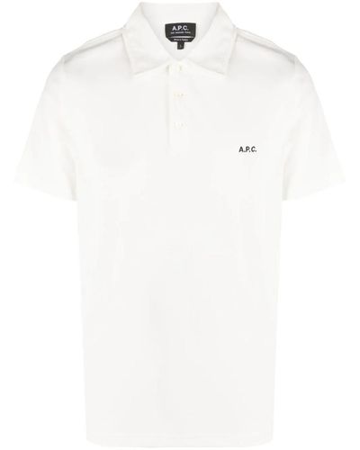 A.P.C. T-Shirts And Polos - White